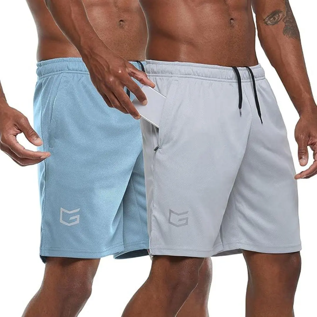 Light Blue+Grey Shorts