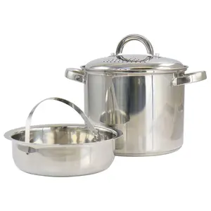 Oster 5 Qt. Stainless Steel Pasta Pot w Strainer Lid