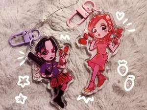 Nana and Hachi Acrylic Keychain, durable, perfect for bags, keys, or as a gift.