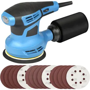 Orbital Sander,2.5Amp 5-inch Electric Sander with 15 count Sandin Discs, 6 Variable Speed 6000-13000OPM and Dust Collection System for Sandin and Polishin