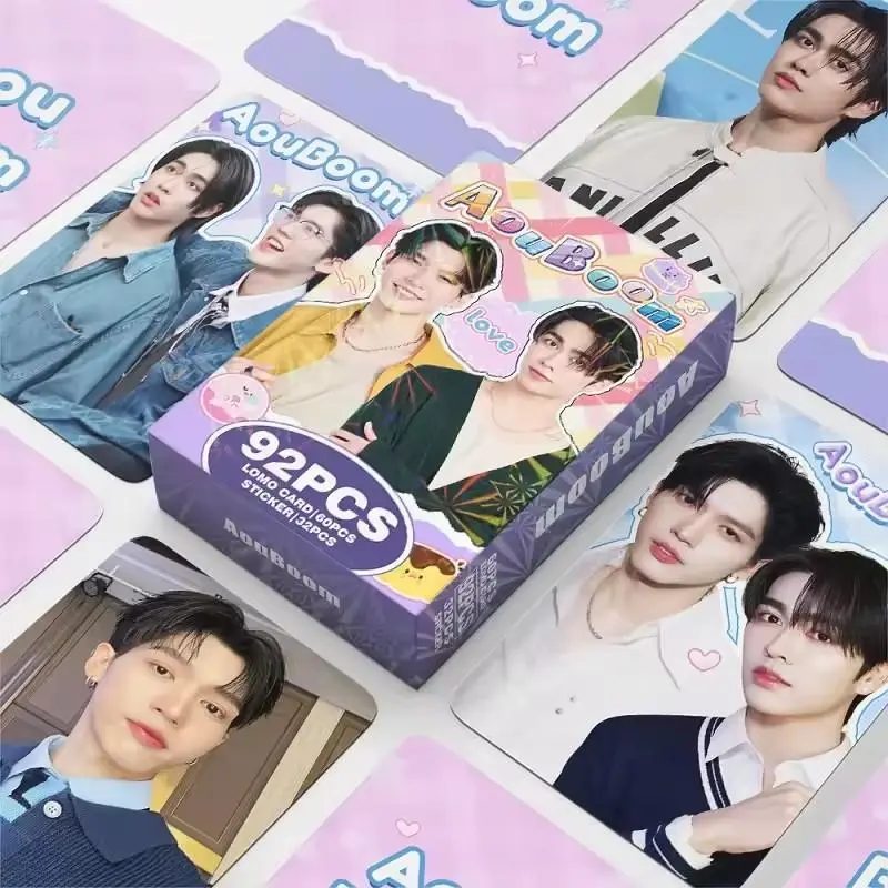 92Pcs/Set Thai Star Drama CP Laser Lomo Holographic Photo Cards - AouBoom,BounPrem,AuauSave Themed,60 Cards,85x53mm,With 32 Stickers,DIY Specialty Collectible Supplies (Toys & Hobbies)