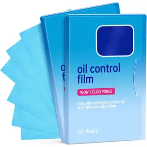 2 Packs 120 Sheets Oil Blotting Sheets for Face, Oil Absorbing Blotting Papers for Oily Skin, Makeup-Friendly Portable Oil Wipes