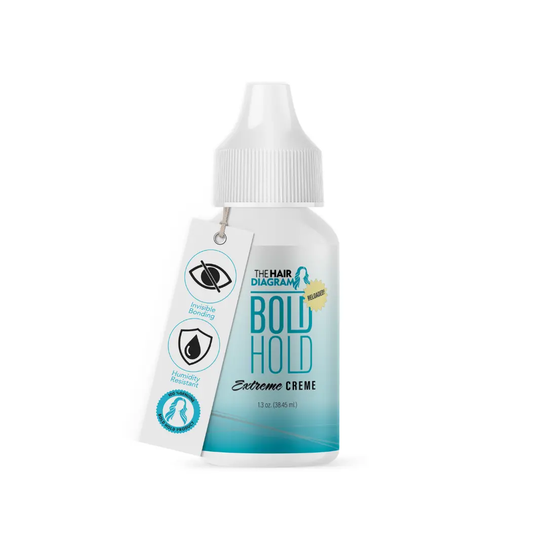 Bold Hold Extreme Creme Reloaded Lace Wig Adhesive 1.3 oz – Long-Lasting Wig Glue, Water-Based, Latex-Free, Dries Clear