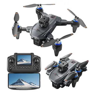CJCMALL K812 MAX Drone with GPS Intelligent Return-to-Home Function Brushless Motors Dual Cameras Obstacle Avoidance Dual Batteries Remote Control with Screen Wi-Fi/5G Transmission for Adults and Beginners stable hover