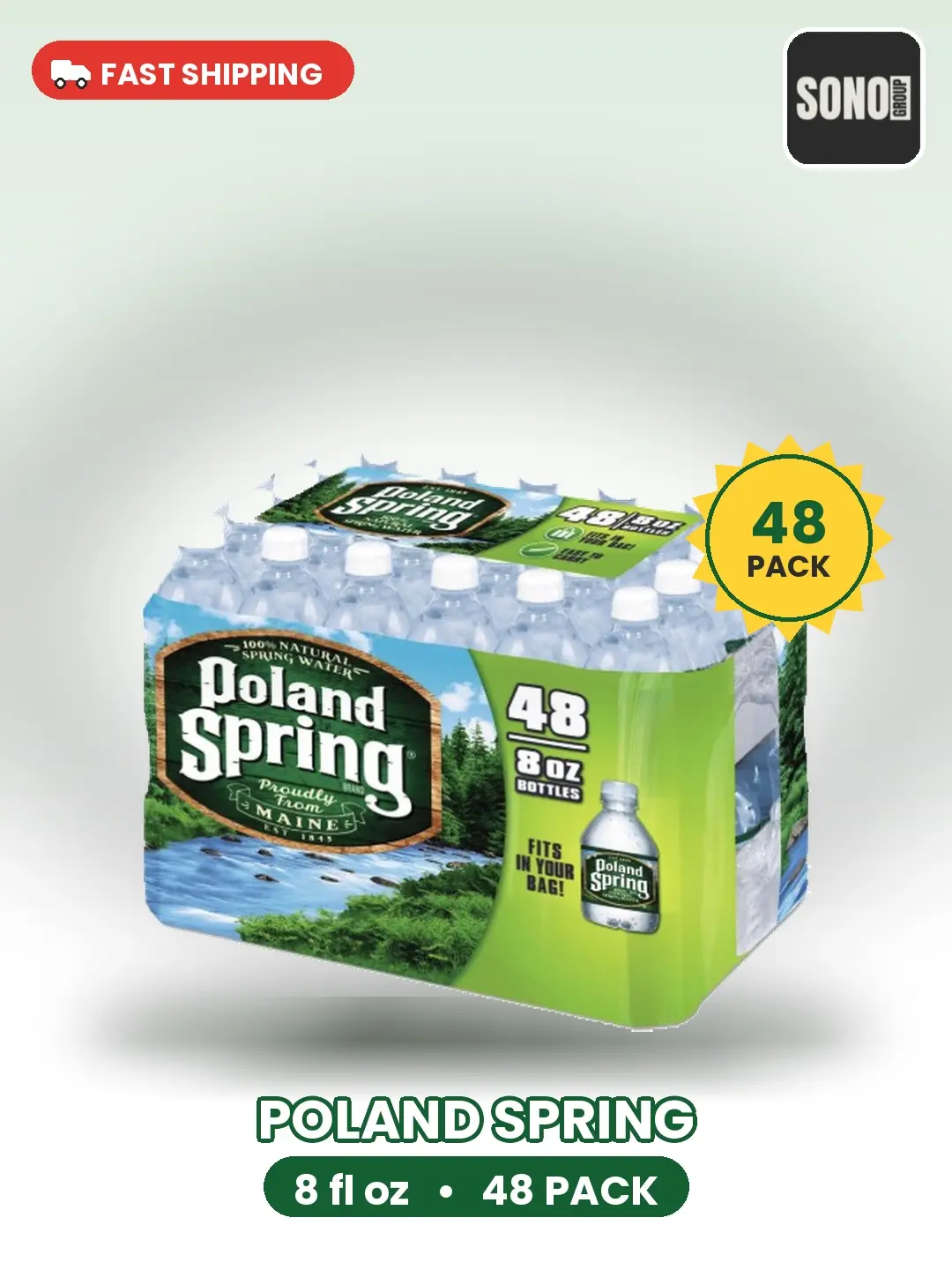 Poland Spring Water 8 Oz - 48 Pack