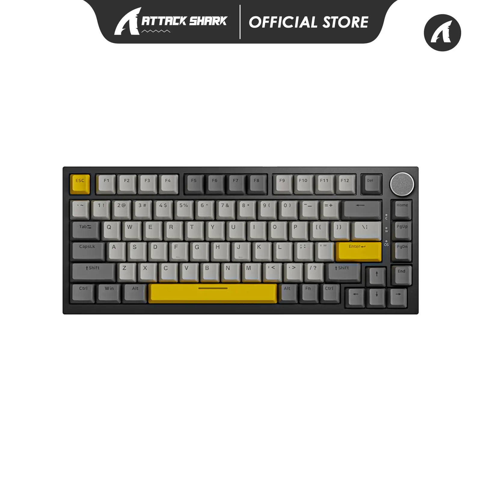 ATTACK SHARK x AJAZZ AK820 75% Wired Gasket Mechanical Gaming