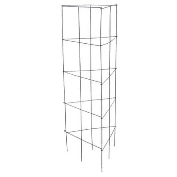 212 MAIN 3-Panel Tomato Tower - Metal Steel-Frame Plant Trellis Netting Support, Forms a Triangle Around Tomato Plant for Raised Beds Home Improvement