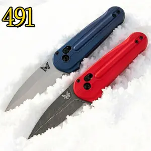 BM491 fruit knife, handmade knife, collectible item, D2 stainless steel blade material, aluminum alloy handle