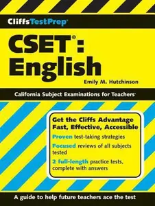 USED-CliffsTestPrep CSET: English by Emily Hutchinson (Paperback)