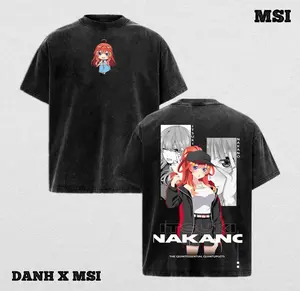 Itsuki Nakano | Quintessential Quintuplets Washed Tee Streetwear Tee Hoodie “Guiding Star — A Determined Spirit Who Shines” — For Anime Fans, For Drops That Radiate Pure Resolve