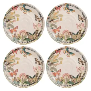 Eclectic Butterflies Melamine Salad Plates
