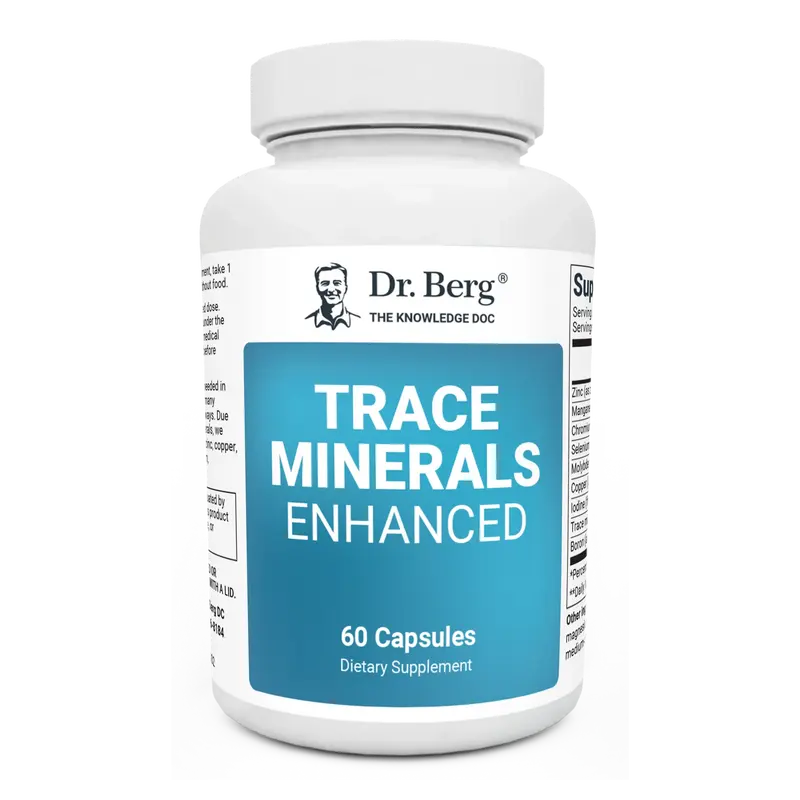 Trace Minerals Enhanced - 60 Capsules for Optimum Health - Supplement Edible Healthcare Fitness Dietary Vitamins