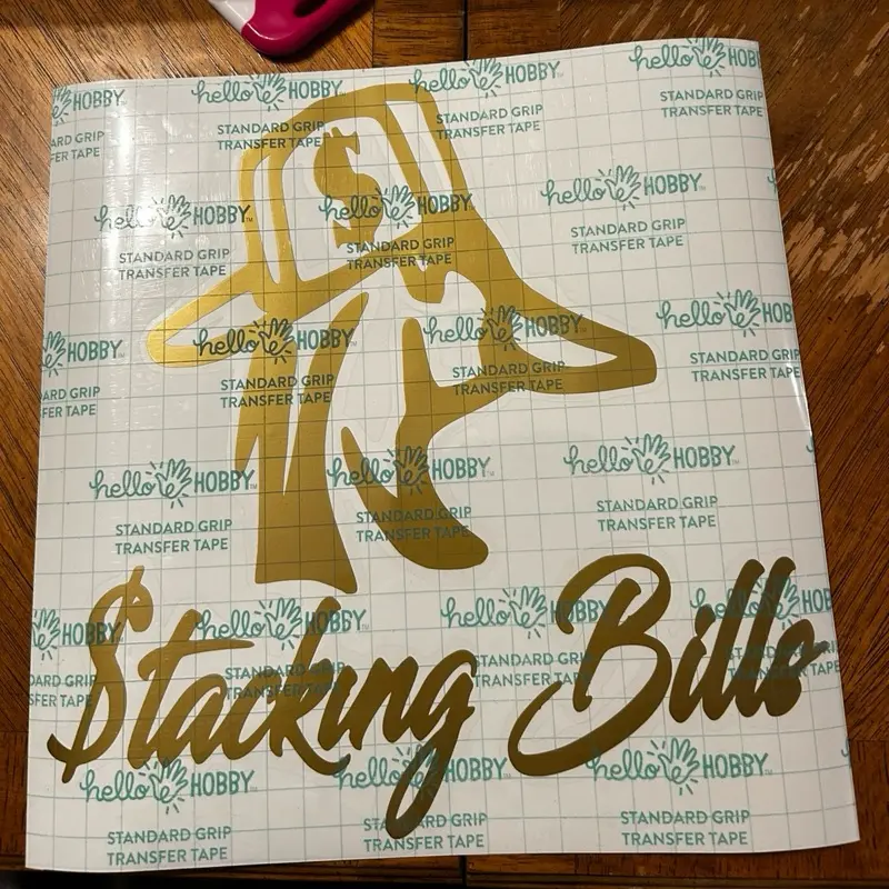 Hello Hobby Premade Stickers for Trucks Cars Water Bottles or Anywhere You Want to Use Them Standard Grip Transfer Tape