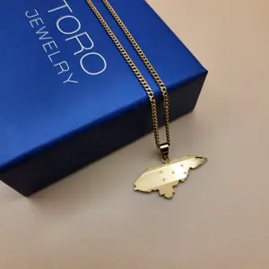 Honduras Country Map Necklace