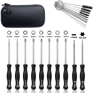 10pcs Carburetor Adjustment Tool Set with Cleaning Brush and Carrying Case for Common 2 Cycle Engine Tune up Adjusting Tool