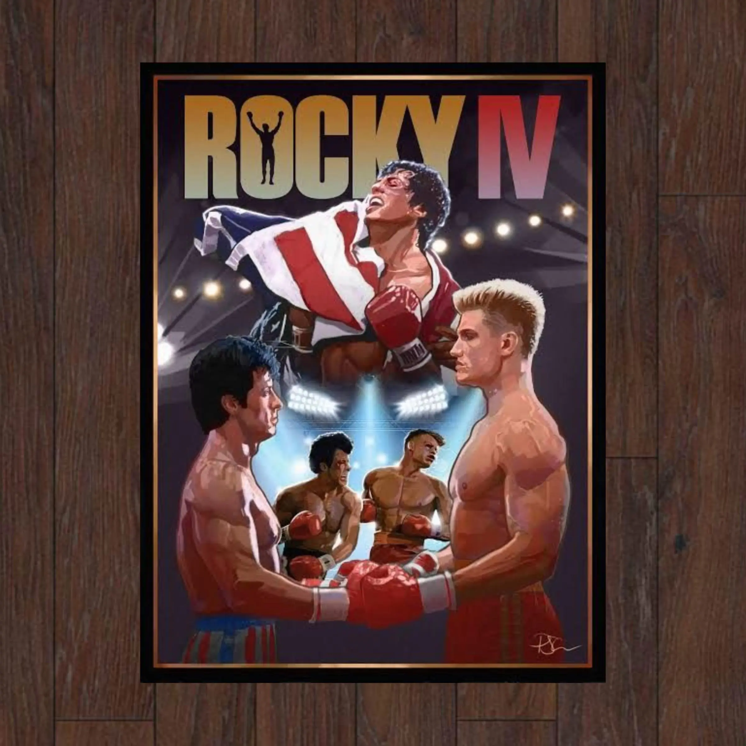 Rocky Balboa  Poster, Vintage Poster, Retro Movie Poster, Action Movie, Sylvester Stallone, Quality Paper Rocky Balboa, Boxing Poster