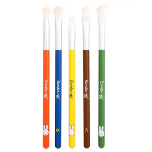 The Creme Shop Miffy, Everyday Essentials, Eyeshadow Brush Set + Travel Bag, 6 Pieces