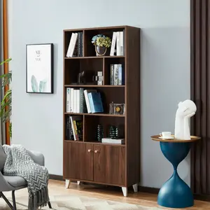 Bookcase, Bookshelf,Walnut  OrderWood Sheesham Wooden Independent Bookshelf | Multi purpose Bookshelf Storage Display Stand with 1 Open Bookshelf and Office Cabinet | Decorative Bookshelf Bookshelf | Walnut Wood ikea kallax rotating bookcase 99s shoe box