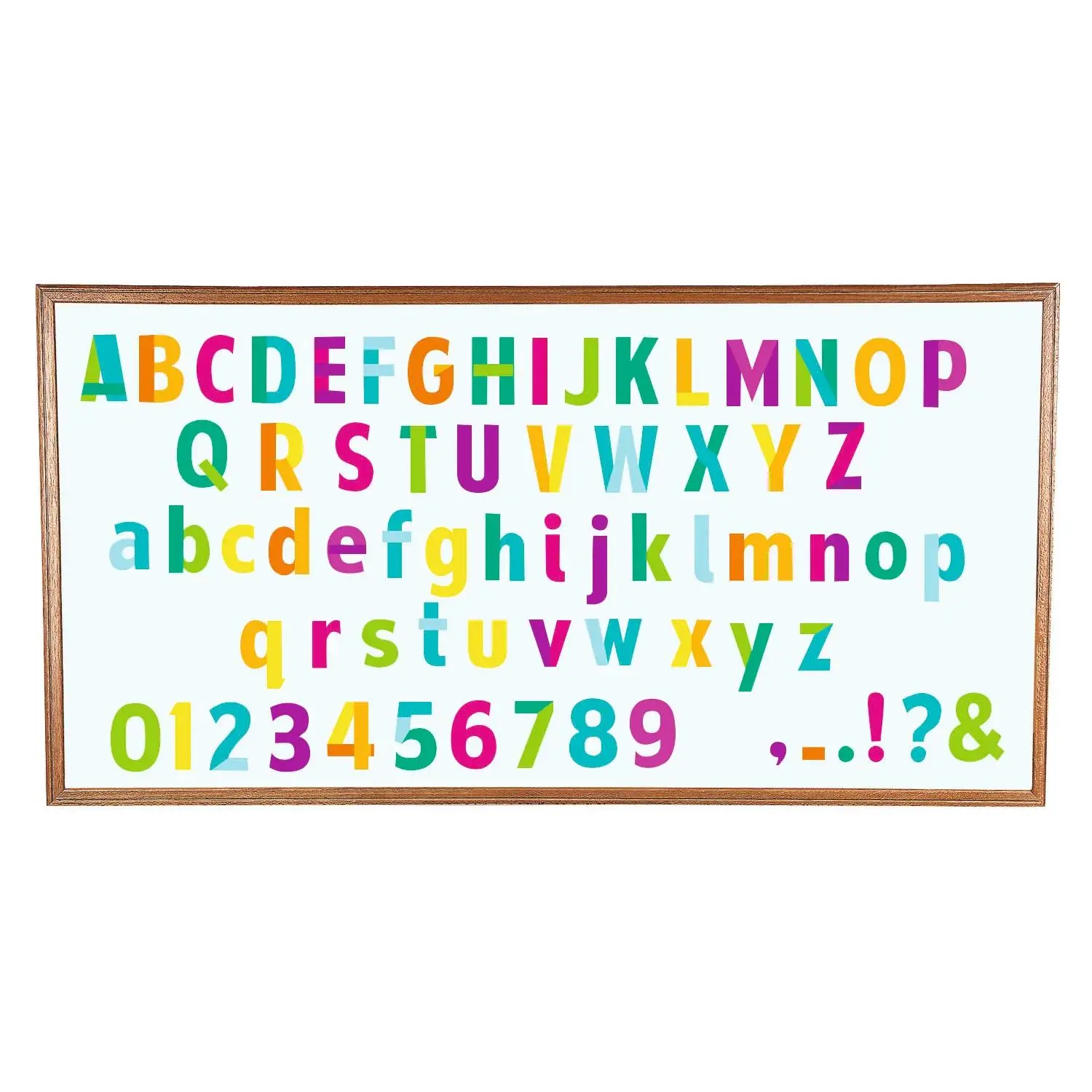 Bright Classroom Bulletin Board Letters & Numbers - 228 Pc.