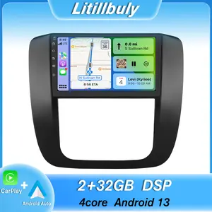 Car Stereo for GMC Yukon 2007-2013 & Chevrolet Tahoe/Suburhan 2007-2013 touch screen has Android Auto Wireless Carplay, Bluetooth WIFI supports GPS Navigation