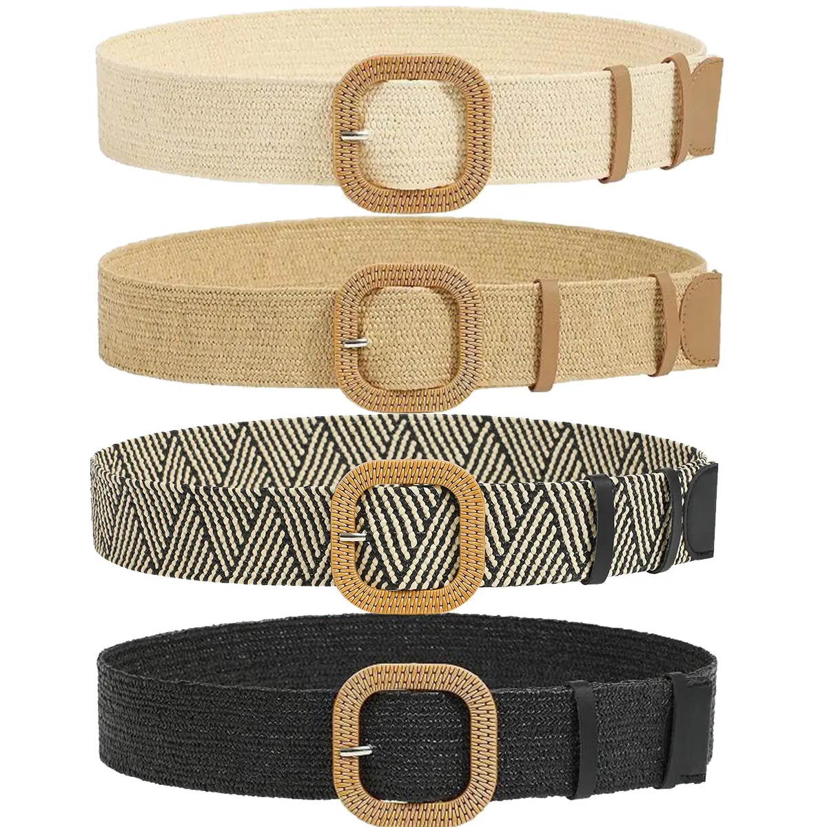 4pcs, C-black+beige+stripe+khaki