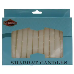 White Drops Shabbat Candles