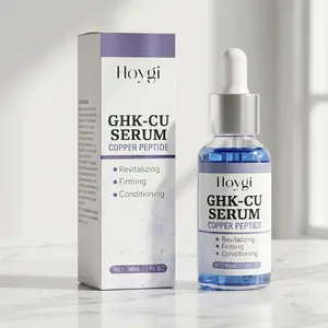 GHK-Cu Copper Peptide Serum 30ml/1FL OZ, Anti-Aging Facial Essence for Firming, Revitalizing & Conditioning Skin, Collagen Boosting Anti-Wrinkle Formula Reduces Fine Lines, Daily Morning Skincare Ritual for Women Mature Skin