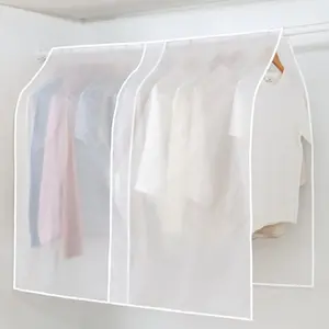 Transparent Clothing Dust Cover Dress Clothes Garment Dust Covers Hanging Organizer Durable Cover Waterproof Jacket Coat Dustproof Protector Household Dust Cover