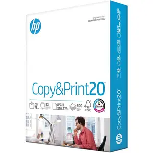 HP Printer Paper | 8.5 x 11 Paper | Copy &Print 20 lb | 1 Ream Case - 500 Sheets| 92 Bright | Made in USA - FSC Certified | 200060
