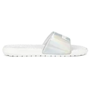 PUMA Womens Cool Cat Distressed Slide Casual Sandals Casual - White