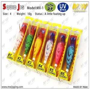 M&W MX-1 Squid Jig - Fishing Lure for Saltwater and Freshwater