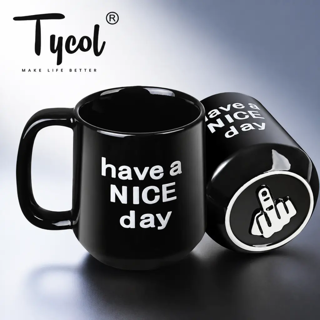 TycolFunny Mother's Day Coffee Mug for Mom  16oz Ceramic Cup with Hidden  Gesture Bottom, Viral TikTok Aesthetic Gift, Gag Mug USA - TikTok Shop
