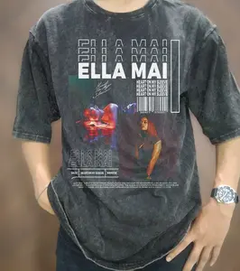 Vintage Wash Ella Mai T-Shirt, Ella Mai Howell Oversize Shirt, Rap Hiphop Tees, Rnb Songwriter Graphic Tee, Ella Mai Vintage Unisex T Shirt