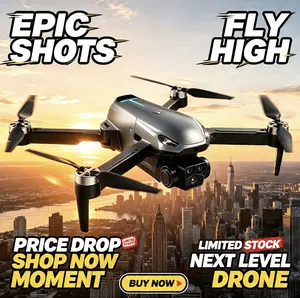 2026 M8 Pro Drone & 4K Camera, GPS & 5G WiFi FPV, Brushless Motor, Optical Flow Hover, Smart Obstacle Avoidance, Auto Return, 360° Stunt Roll, Dual Batteries Included