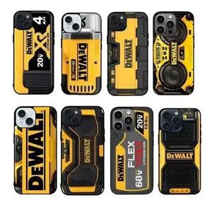 DEWALT Tool Style Two-In-One Drop-Resistant Mobile Phone Case Protection, Shockproof For IPhone 17-11, Pro Max, Pro Plus, and Samsung S26 25 24 23 Safety Case