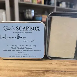 Ella's Soapbox Unscented Moisturizing Lotion Bar - Non-Greasy Body Care for Comfort and Skin Care - Skin Repair, Cosmetics