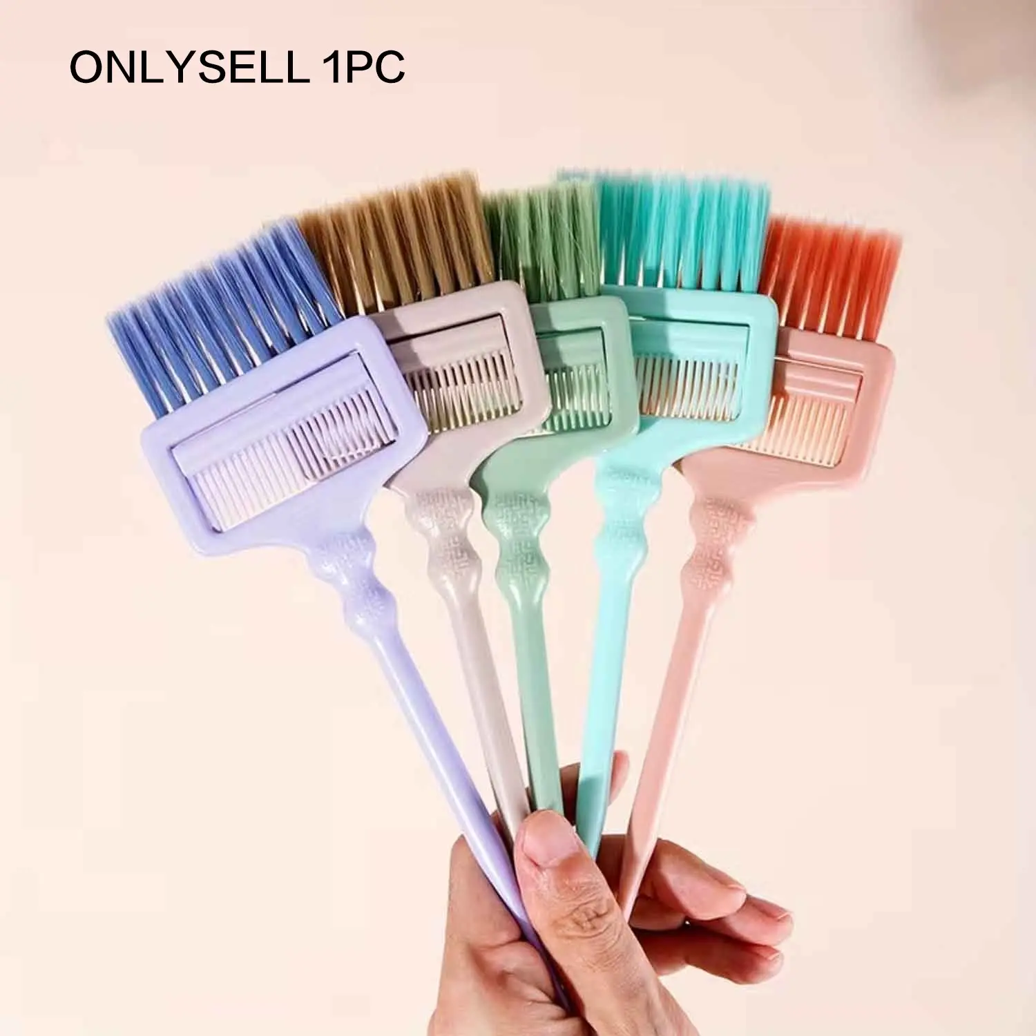 Hair Dye Brush with Comb for Even Color Application, Professional Balayage Highlights Hair Coloring Tool for Smooth Distribution and Sectioning, Salon Quality Hair Dye Brush for Home and Salon Use