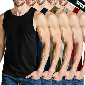 Men's Breathable Quick-Dry Sleeveless Tank Top - High Elasticity Moisture-Wicking Gradient Color Sports Shirt, Suitable for Gym Workouts, Running, Outdoor Training, and Casual Summer Wear; High Elasticity Fabric, Quickly Dries, Moisture-Wicking Fitness Tr