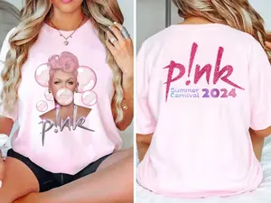 P!nk Pink Singer Summer Carnival 2024 Tour Shirt,Pink Fan Lovers Shirt,Music Tour 2024 Shirt,Trustfall Album Shirt