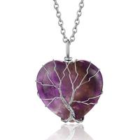 Heart-Synthetic Amethyst