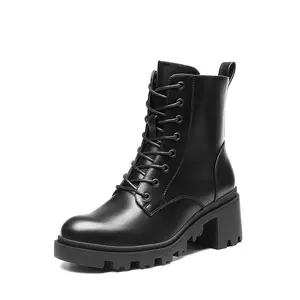 Dream Pairs Women's Classic Lug Sole Lace-Up Combat Boots, Stylish Women's Footwear Shoe Dream Pairs Women's Classic Lug Sole Lace-Up Combat Boots, Stylish Women's Footwear Shoe