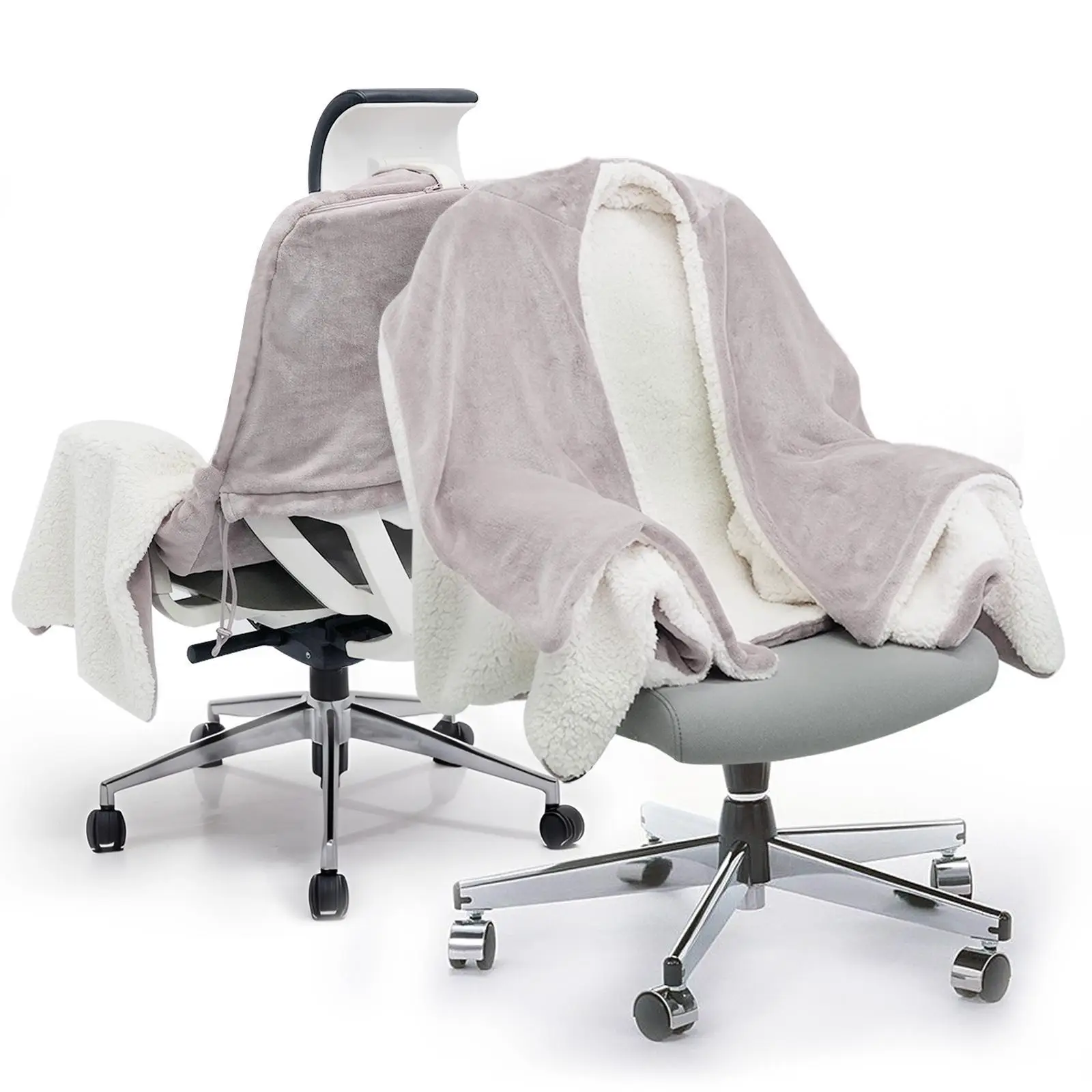 Office Chair Blanket - Sherpa Fleece