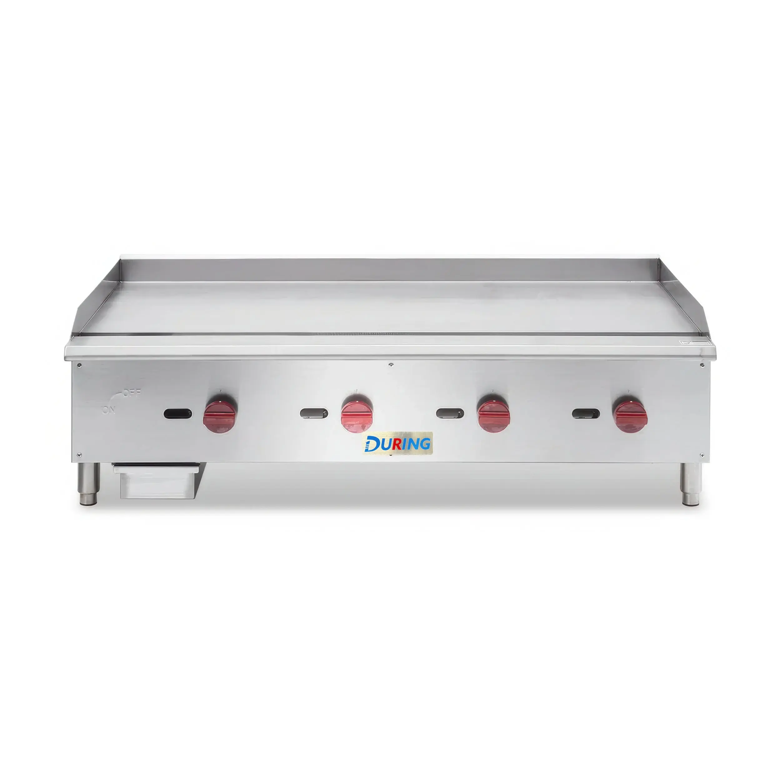 DURING D-HSD-PG-48 48" Commercial Countertop Gas Griddle - 4 Burner, 120,000 BTU