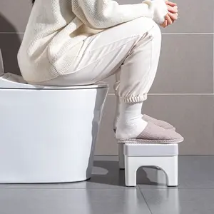 1 Piece Toilet Stool,Plastic Two Non-slip Poop Stool for Bathroom,Poop Squat Stool,Practical gadget for Family,Toilet Aid for Children and Adults,Christmas Present