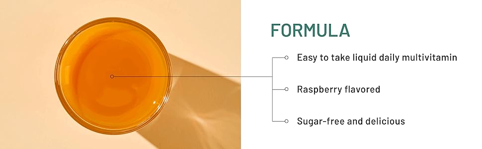 NatureWise Liquid Multivitamin - Sugar Free, Vegan, Gluten Free, Non-GMO Daily Liquid Multivitamin Supplement for All Ages - Liquid Supplement