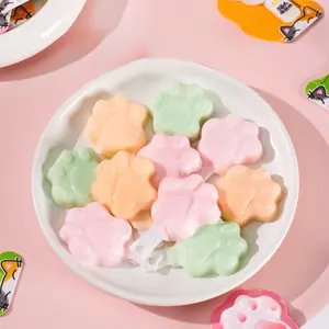 Fruit Pudding - Adorable Cat Paw-Shaped Fruit Jelly in Soft Pastel Colors & Natural Flavors - Perfect Snack for Kids, Adults, Dessert