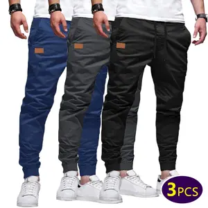 Men’s regular-fit solid-color drawstring-waist pants featuring practical pockets and zipper details, made from comfortable, skin-friendly fabric. Versatile and stylish for everyday casual wear, suitable for all seasons—a men’s bottoms piece that is both p