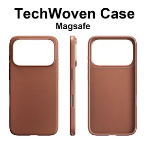 Tech Woven Magnetic Adsorption Phone Case for Iphone 17 Air 16 15 14 13 Pro Max TechWoven for Magsafe Wireless Charge Cover