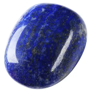 Lapis Lazuli Crystal Large 1.6-2.0" Reiki Natural Tumbled Polished Stones for Energy Therapy Meditation Portable Easy to Use Enhances Creativity Communication Confidence