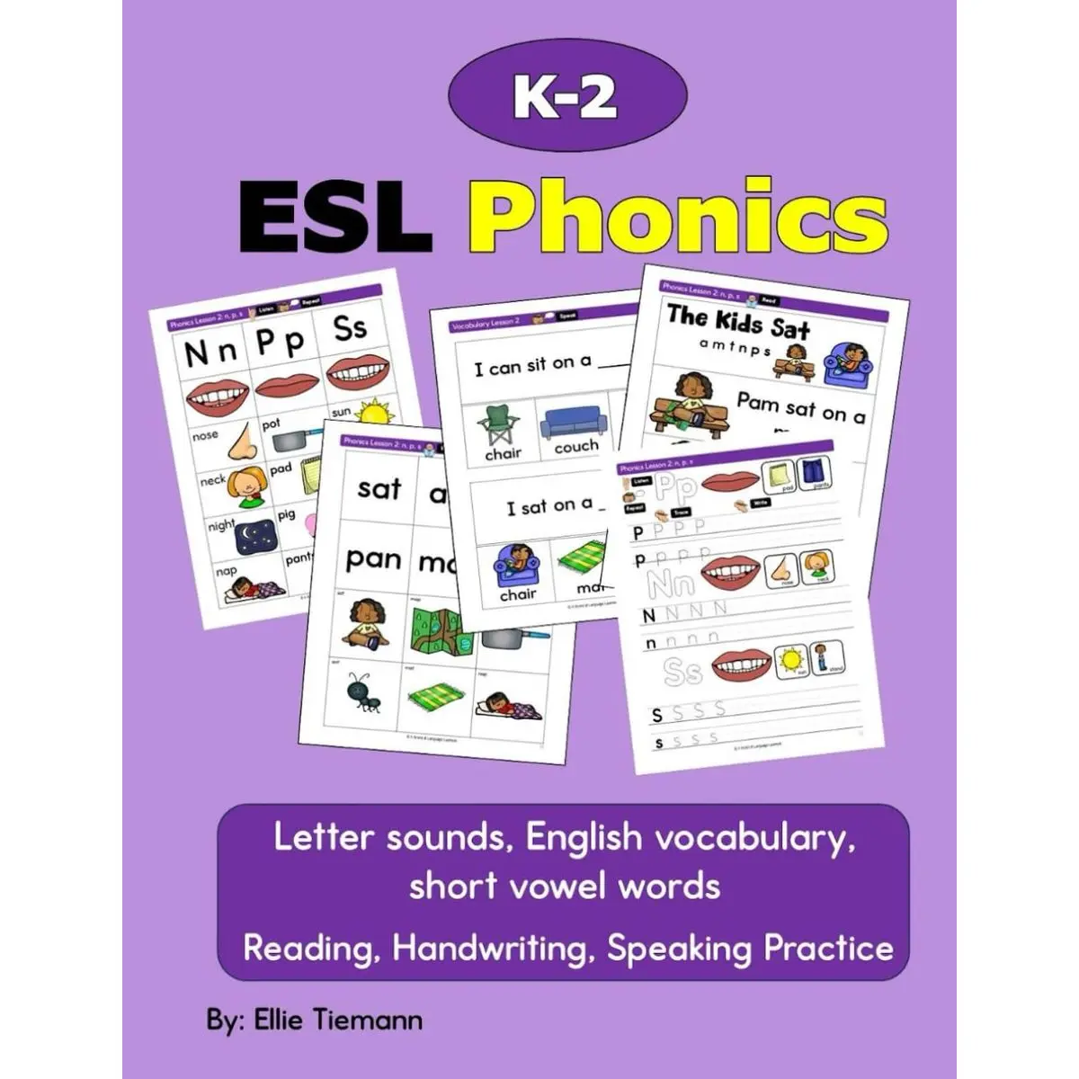 K-2 ESL Phonics: reading, handwriting, speaking practice (Newcomer ESL Workbooks) Paperback – November 24, 2024
